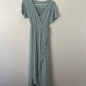 Isabel Maternity Dress Sage Size M